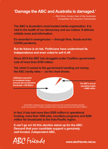 Flyer: ABC deserves better than an election bandaid - double-sided